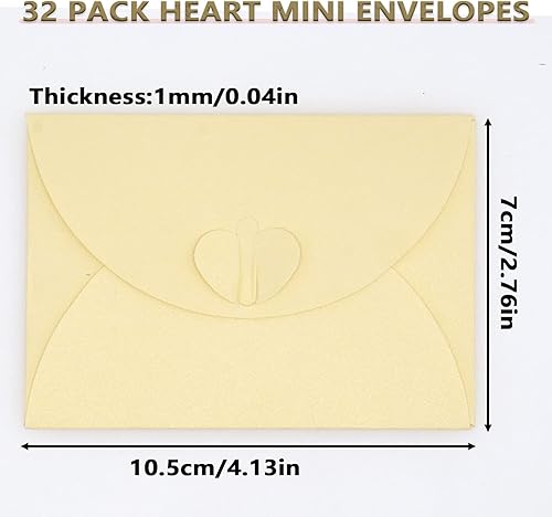 Miniatura 8 de 32 mini sobres con cierre de corazón, bonitos sobres rosados, bonito tarjetero para cartas de amor y notas personales, fiesta de felicitación de boda