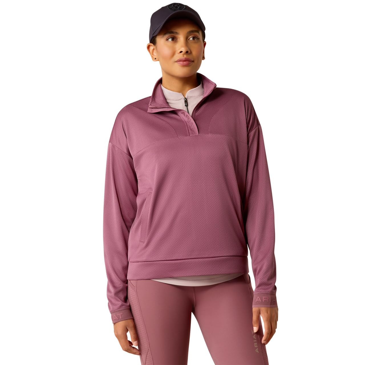 Ariat Women's Tulipwood Breathe 1/2 Zip Sweatshirt, Medium