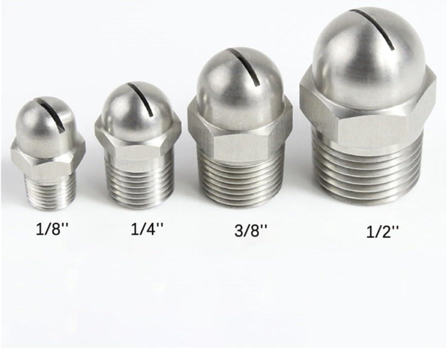 Stainless Steel Spiral Jet Spray Nozzle, Industrial Cleaning,blowing Wind Air Nozzles(3l8 aperture 0.6mm)