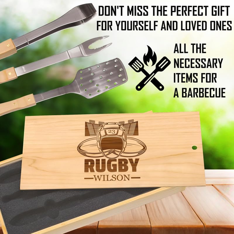 Set de Parrilla Personalizado en Caja de Madera miniatura 6