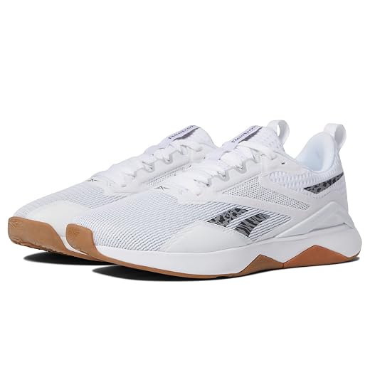 Reebok Women's Nanoflex TR 2.0 Cross Trainer, White/Black/Gum, 7.5