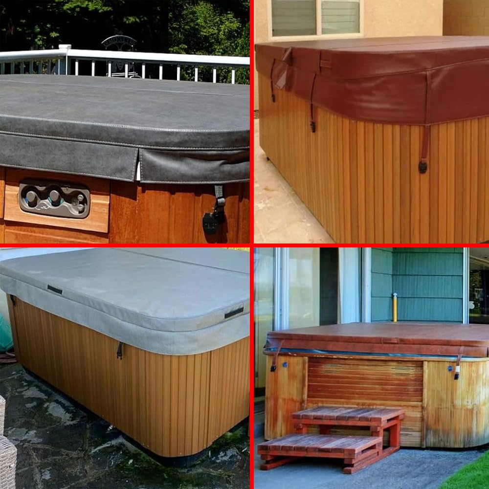 Spa Intex Lot De 8 Clips De Rechange Pour Cache Jacuzzi - Sécurité Enfants Et Protection Vent - Noir Avec Clés Protection Enfants Spa