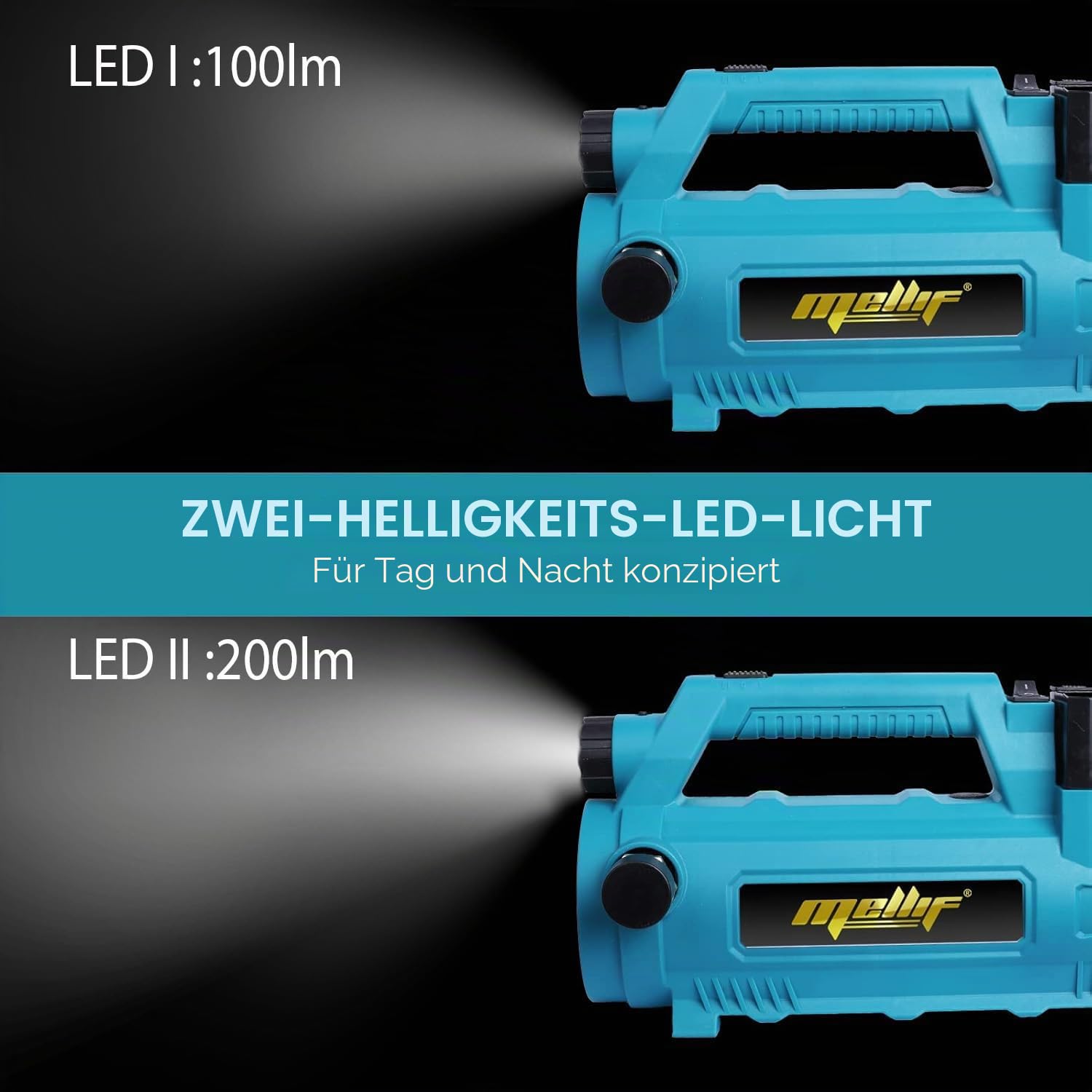 Mellif Wasserpumpe für Makita 18 V Akku, elektrische Gartenpumpe, kabellose tragbare selbstansaugende Pumpe, (nur Werkzeug, keine Batterie)