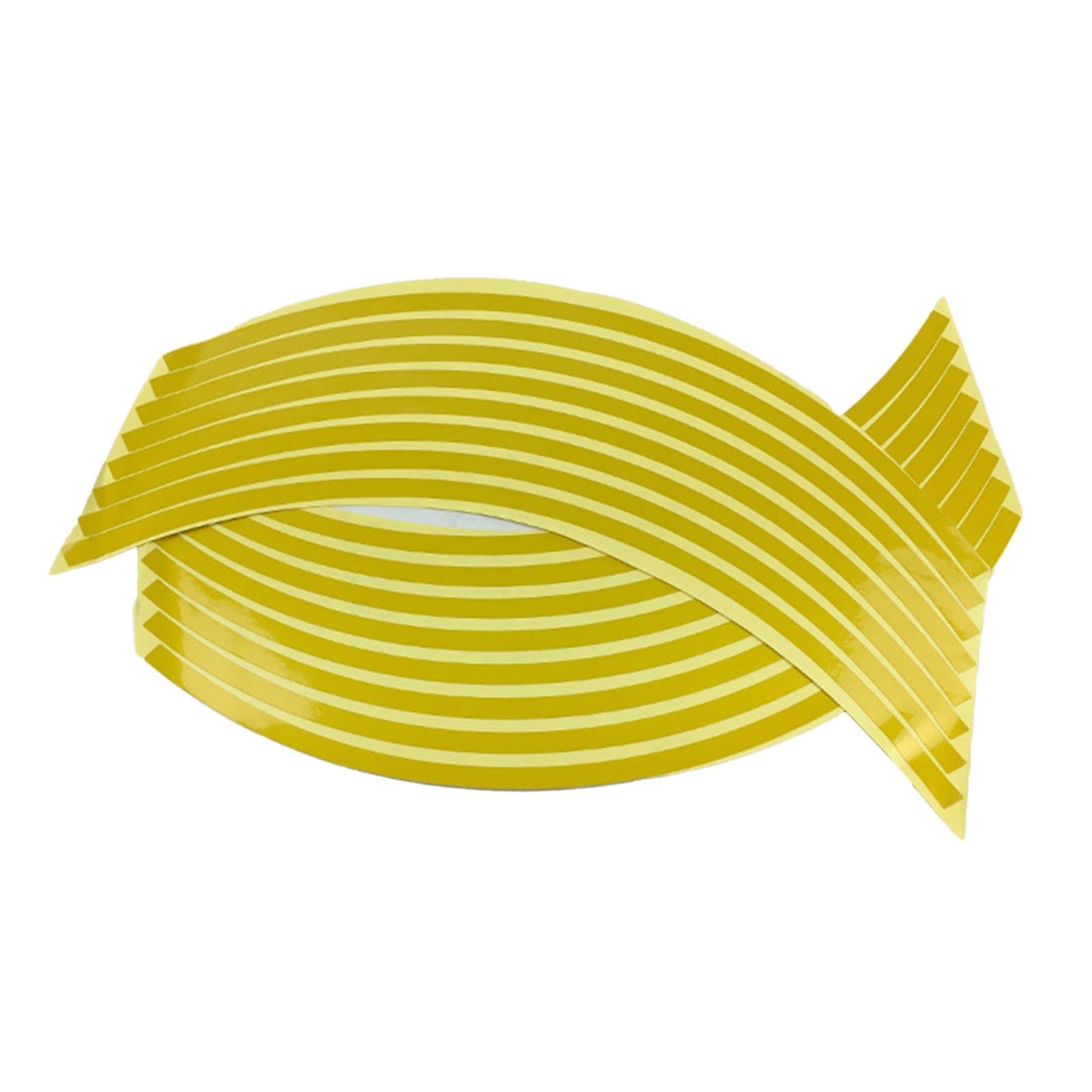 Hub Decals Rim Motorcycle Wheel Rim Reflective Stickers Bicycle Decal Car Hub Reflect Strip Stripe Tape(Yellow)