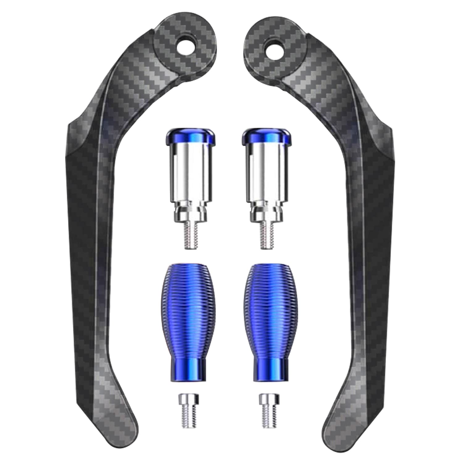 7/8" 22mm Motorcycle Handlebar Brake Clutch Levers Protector Guard Carbon Handlebar Hand Guard For Royal Enfield 350-image-41
