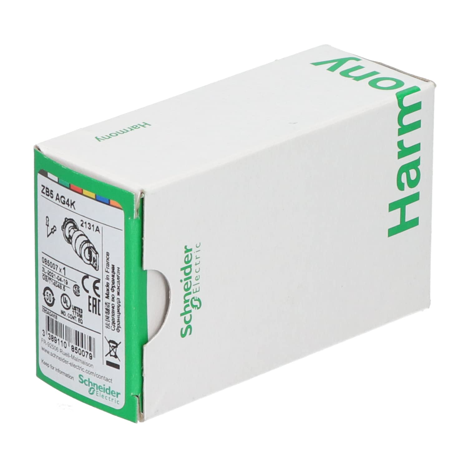 Sélecteur à Clé Schneider Electric ZB5AG4 de la Gamme Harmony XB5 Robuste