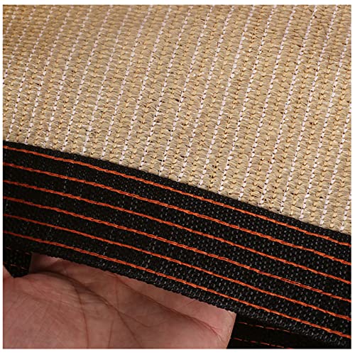 Malla de sombra de 12 pines beige para terraza con aislamiento térmico 5
