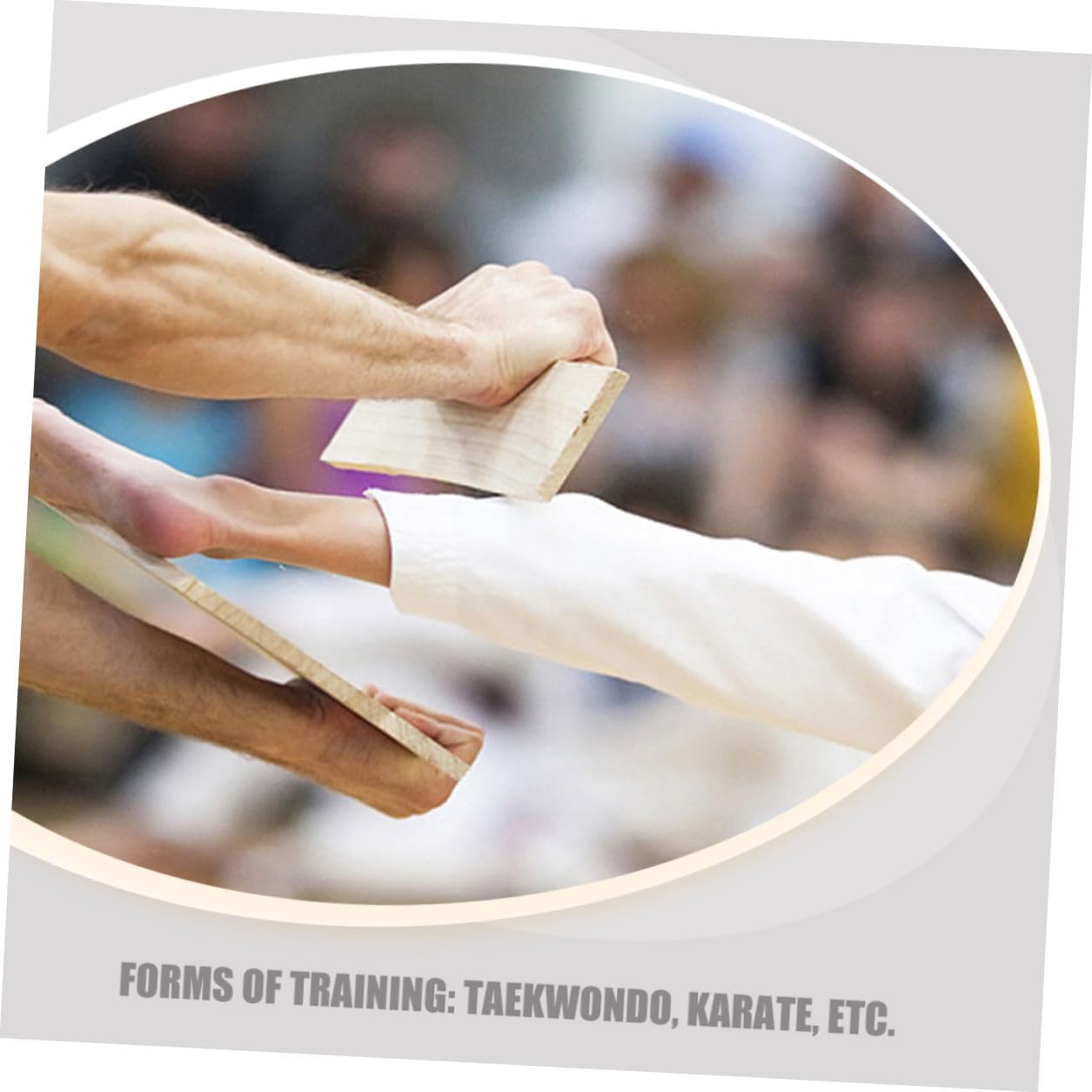 Healifty 5pcs Professional Taekwondo Breaking Boards 1.5cm Thick Wooden Karate Punching Boards Portable Training Equipment for Martial Arts Practice