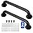 2 Pack Shower Grab Bar, Stainless Steel Bathroom Grab Bar, Shower Handle, Bath Handle, Grab Bars for Handicap Elderly Seniors Bathroom Safety Grab Bar (18 InchBlack)