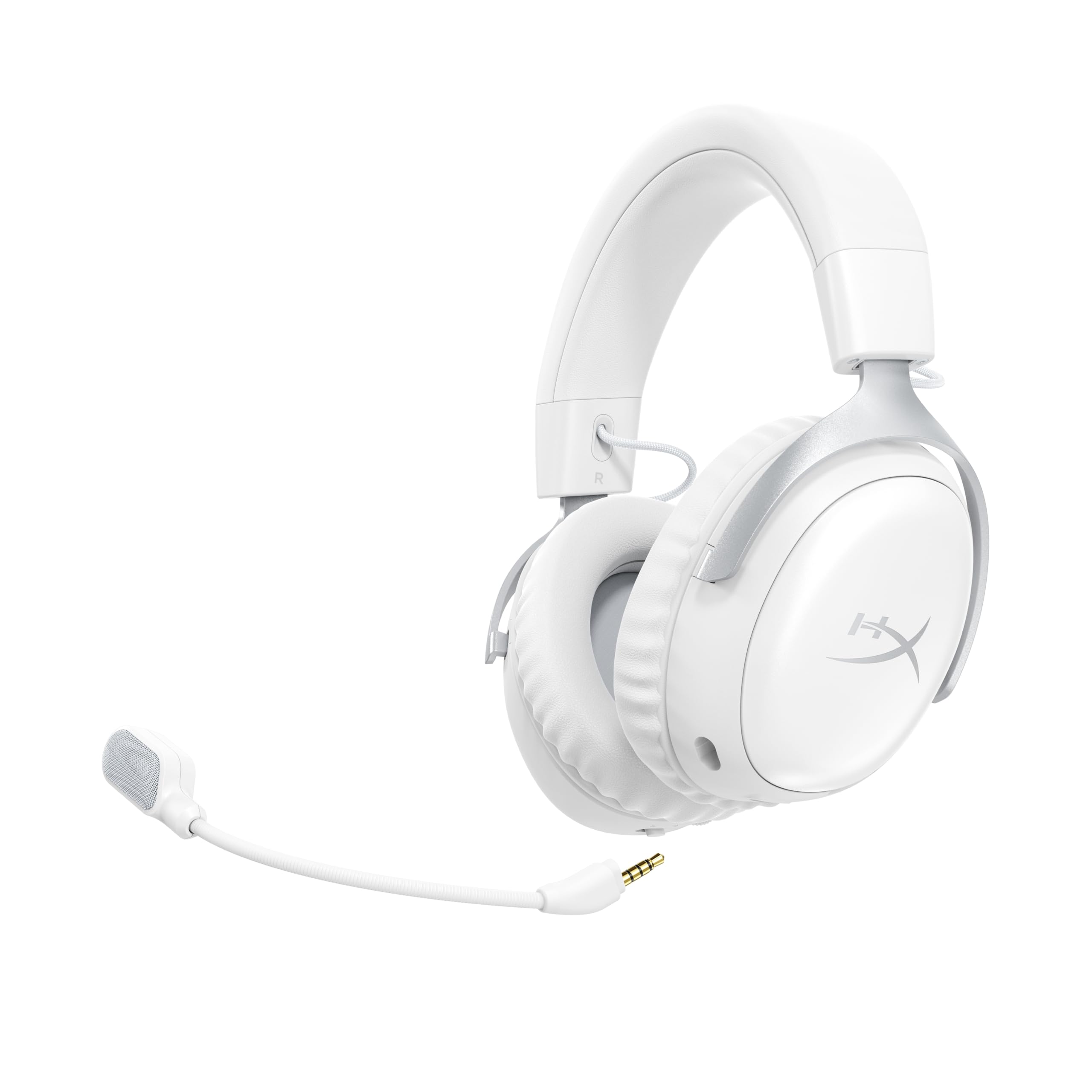 HyperX Cloud III S, Casque Gaming sans Fil, Bluetooth/2,4 GHz, PC/PS5/Xbox, jusqu'à 200h de Batterie, transducteurs 53 mm, DTS, Micro 10 mm, Blanc