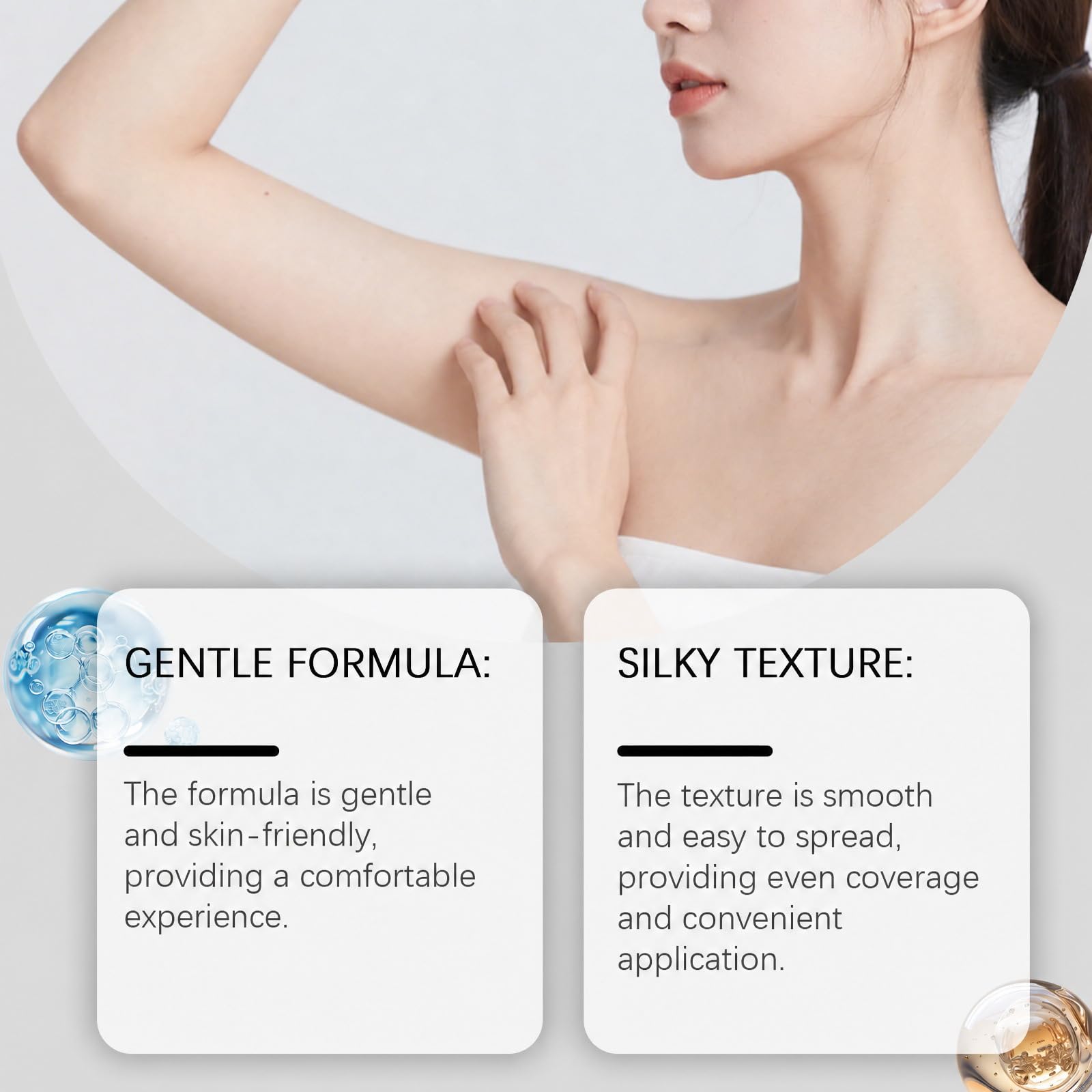 Delicato Bikini Depilazione Crema per la Pelle Sensibile, Corpo & Crema Depilazione Viso per le Donne e gli Uomini, Sensibile Cheveu Remover Pasta per Gambe Braccia Ascelle (5 pezzi)