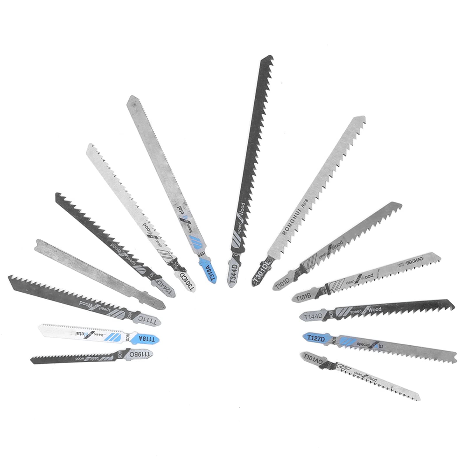 48Pcs Jig Saw Blades Set T Shank Metal Universal Fine Mddle Tooth Kit Cutting Tools with Storage Case T119B -T111C - Image 4
