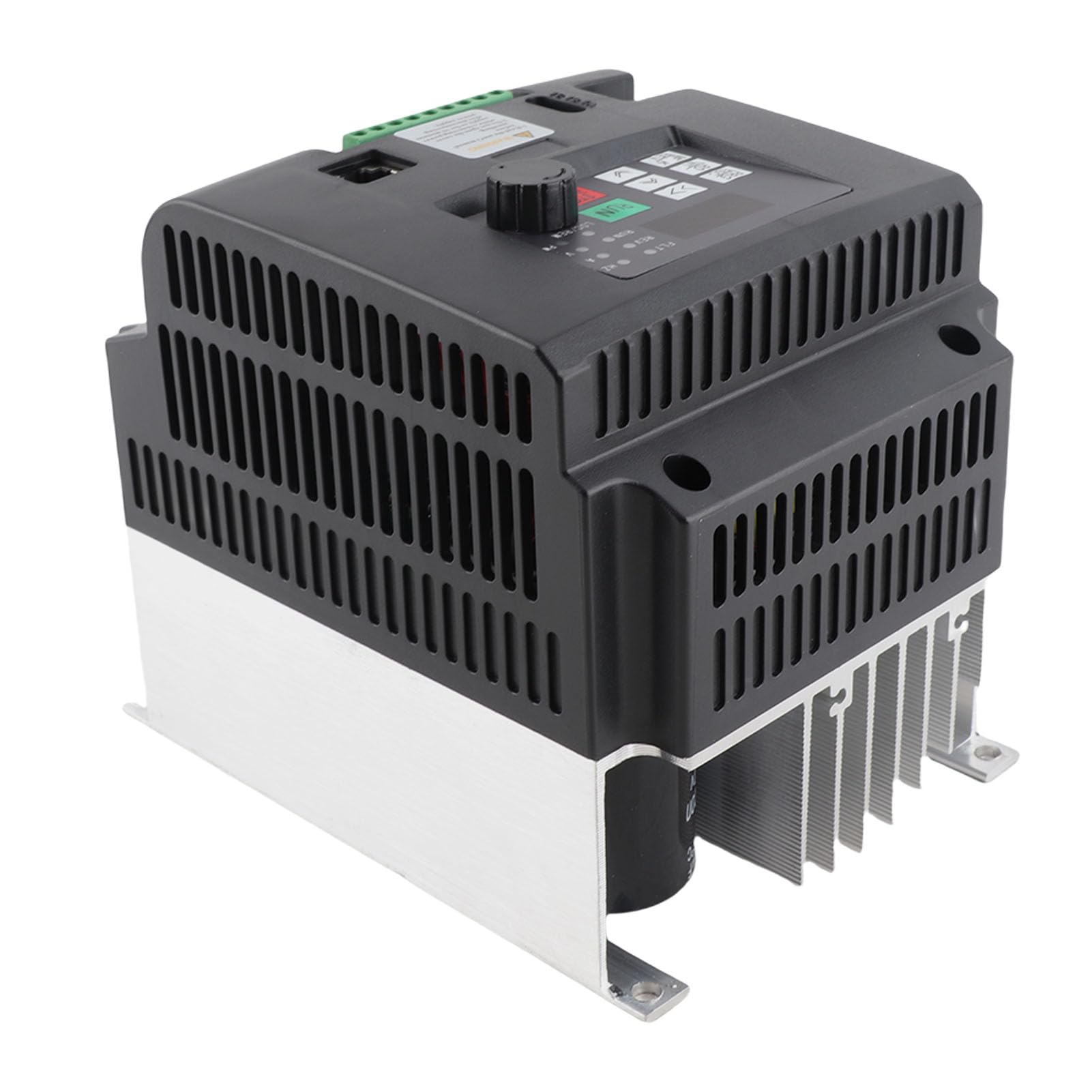 Fafeicy Inversor Solar 4KW Variador de Frecuencia Variable Monofásico, Controlador MPPT de Aluminio Retardante de Llama para PC, DC200 a 400V a 0 a 220VAC, para Sistemas de Bombas de Agua