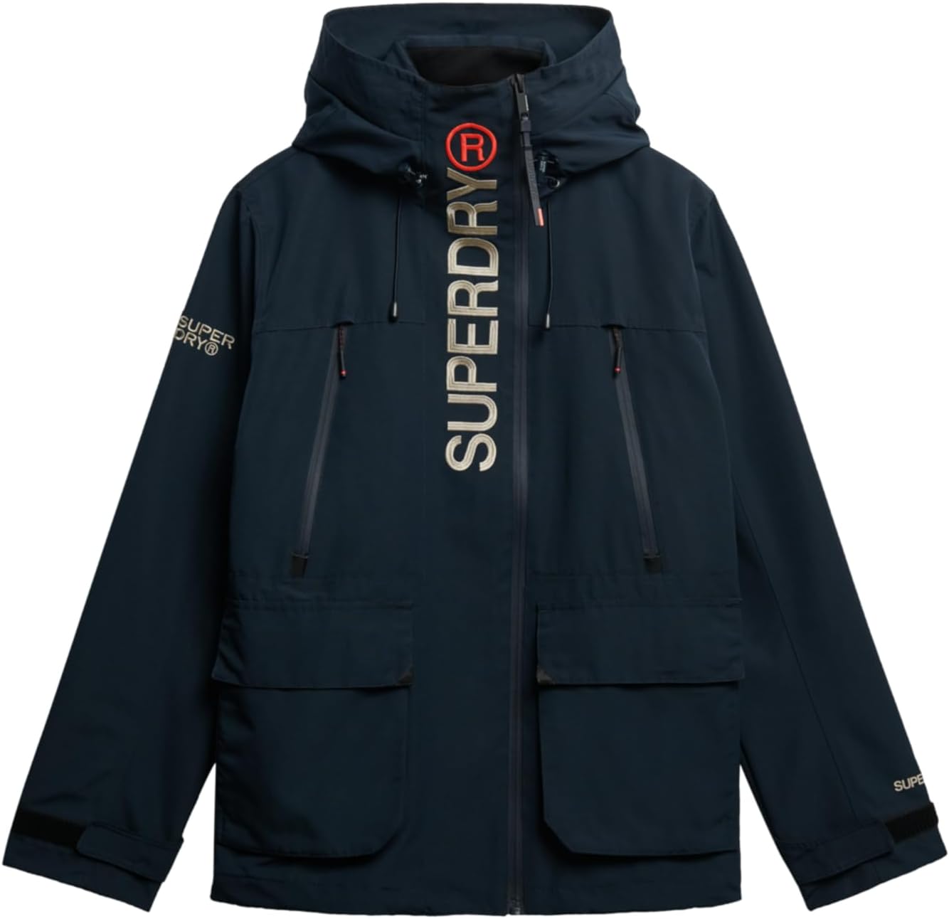 Men's Hooded Ultimate EMB Windbreaker Jacket, Eclipse Navy