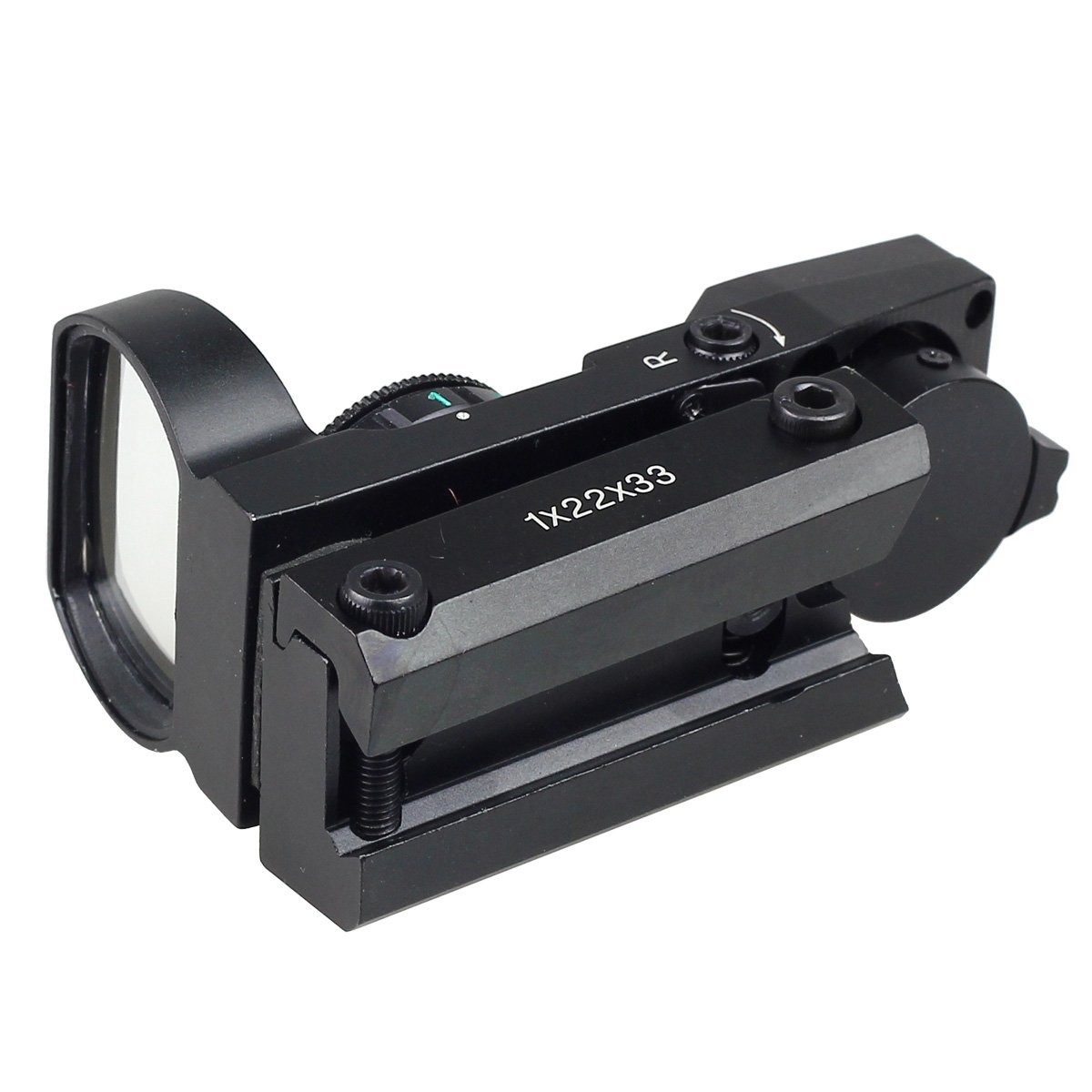 VERY100 Viseur holographique pour Arme à air comprimé 4 réticules Rouge/Vert Compatible avec Rail 21 mm