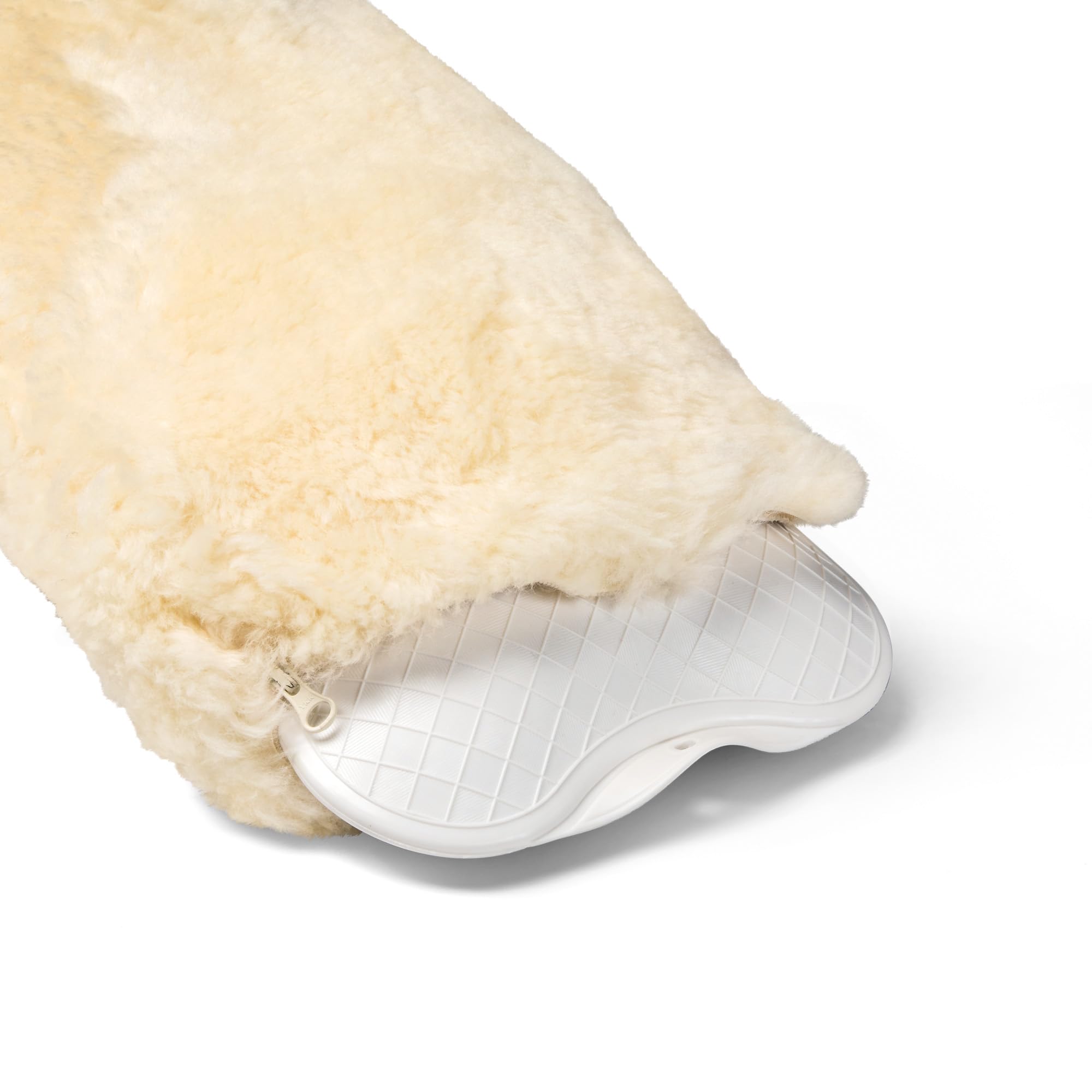 Borsa dell'acqua calda con rivestimento in pelliccia di agnello