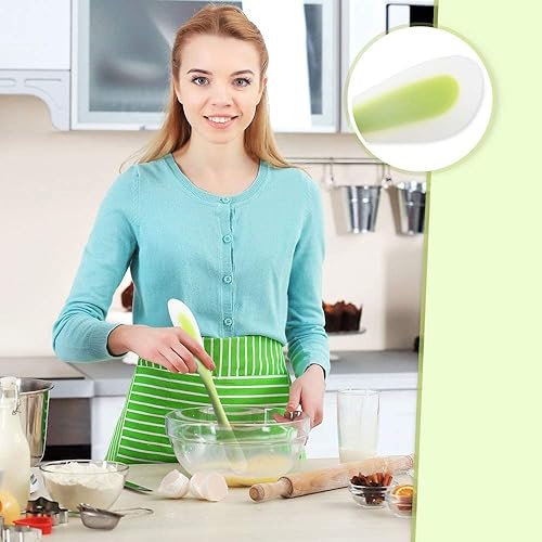 Miniatura 3 de Espátula de silicona raspadora cuchara de doble cabeza de doble propósito para cocinar, hornear, esparcir suministros de mezcla, regalos ideales