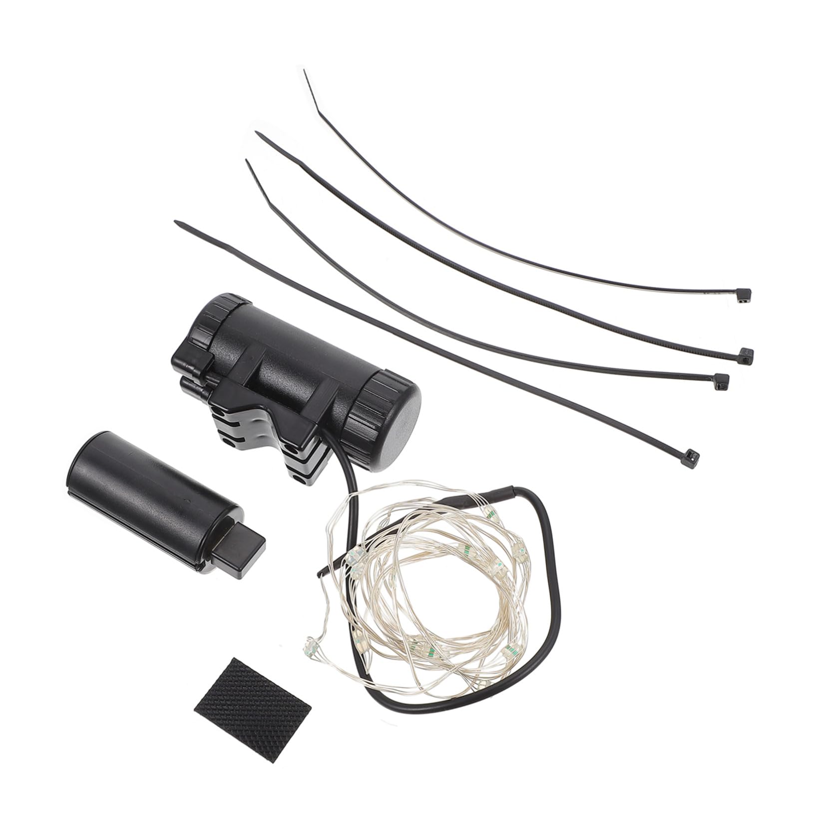 TOYANDONA Luce per Bicicletta Leggero guidato parlato Ricaricabile riflessivo Posteriore Lampada a Raggi Accessori per la Guida Luce Decorativa per Bici Luce della Ruota Addominali Nero