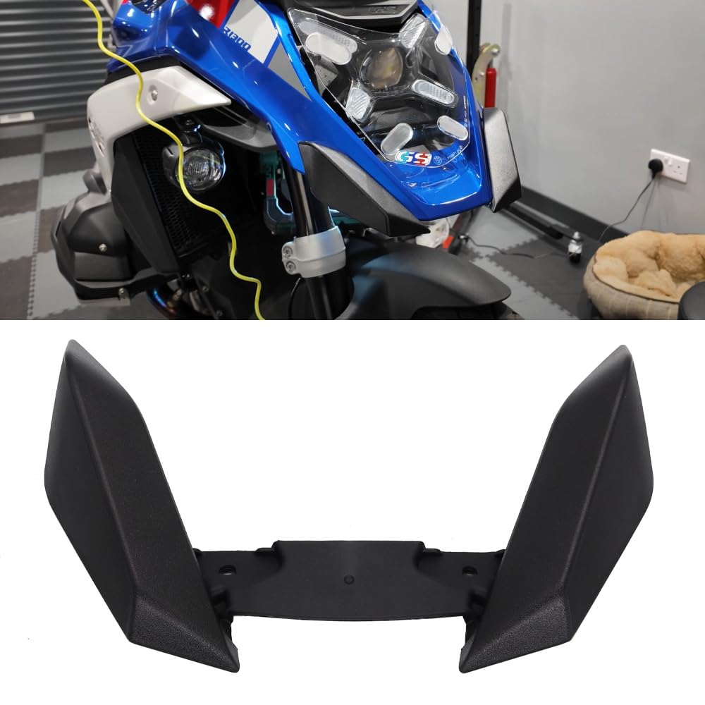 Aileron Aérodynamique Pour BMW R1300GS (2023-2024) - Extension Bec Avant, Protection Cône Noir - 4