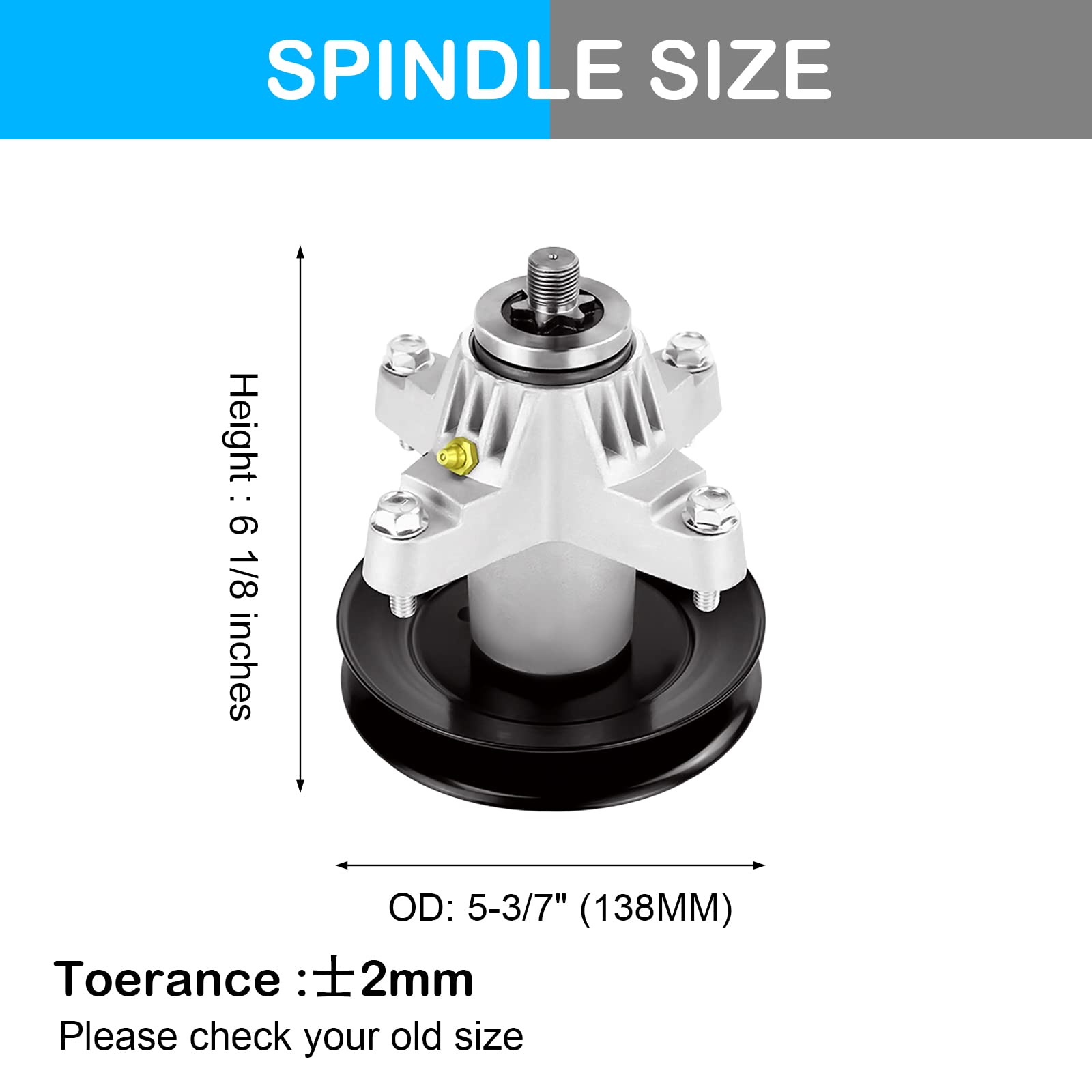 Mandrela žacieho Noža Pre Záhradné Traktory Black Line Bolens Cub Cadet Efco Fleurelle Gutbrod Mtd Oem 618 0659 918 0659a 618 0624 918 0624 918 0624a