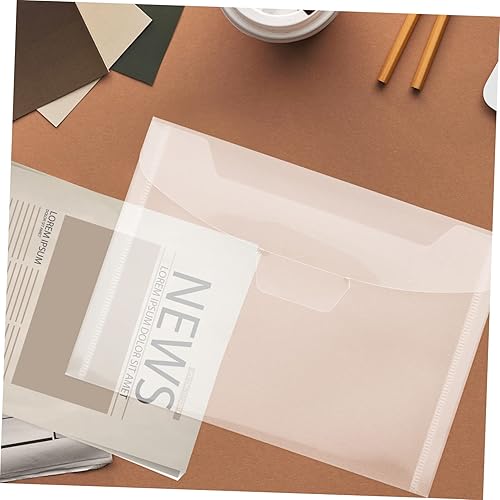 Miniatura 5 de Tofficu 40 bolsas de archivos con hebilla, carpetas de plástico A5, organizador de bolsillo, carpeta A6, carpeta de documentos, bolsas de viaje