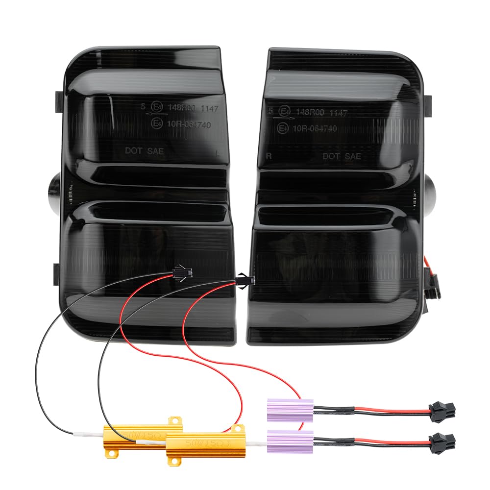 Indicatori Di Direzione A LED Per Specchietti Laterali Per Peugeot Boxer, Fiat Ducato, Citroën Jumper (2006-2018) – Lenti Fumé, 12-24V, IP67 - 2