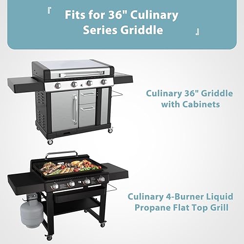 Miniatura 2 de SHINESTAR Cubierta de parrilla para Blackstone serie culinaria de 36 pulgadas, resistente al agua, 5441, cubierta de parrilla de gas con ventilación