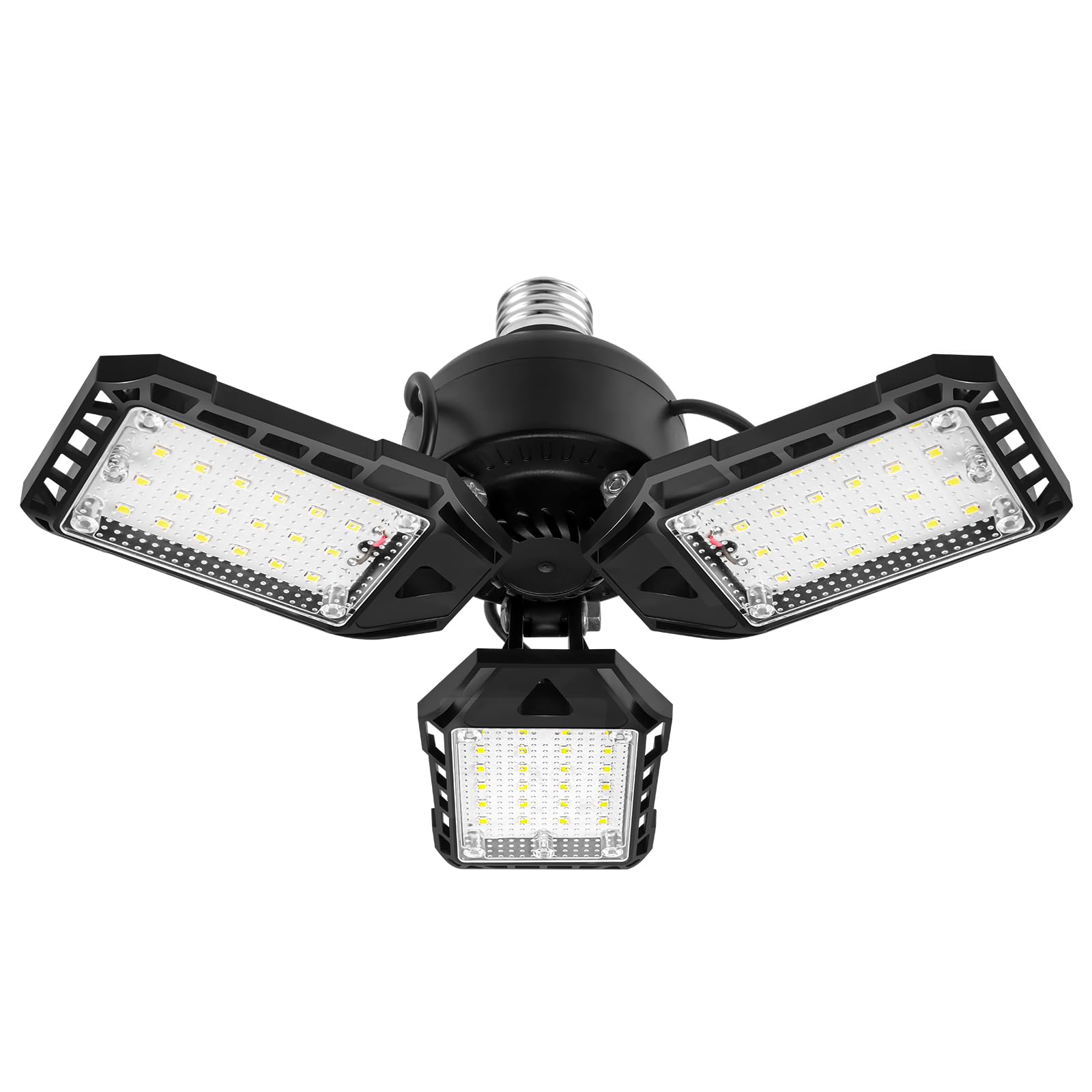LED Garage Lights Bulb 1 Pack -80W 8000LM 6500K Led Shop Light with 3 Deformable Panels Basement Barn