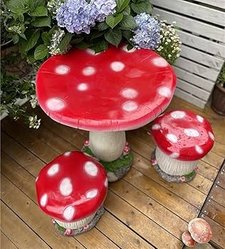 Amazon.com: ZYHYZLF Outdoor Mushroom Stool, Garden Mushroom