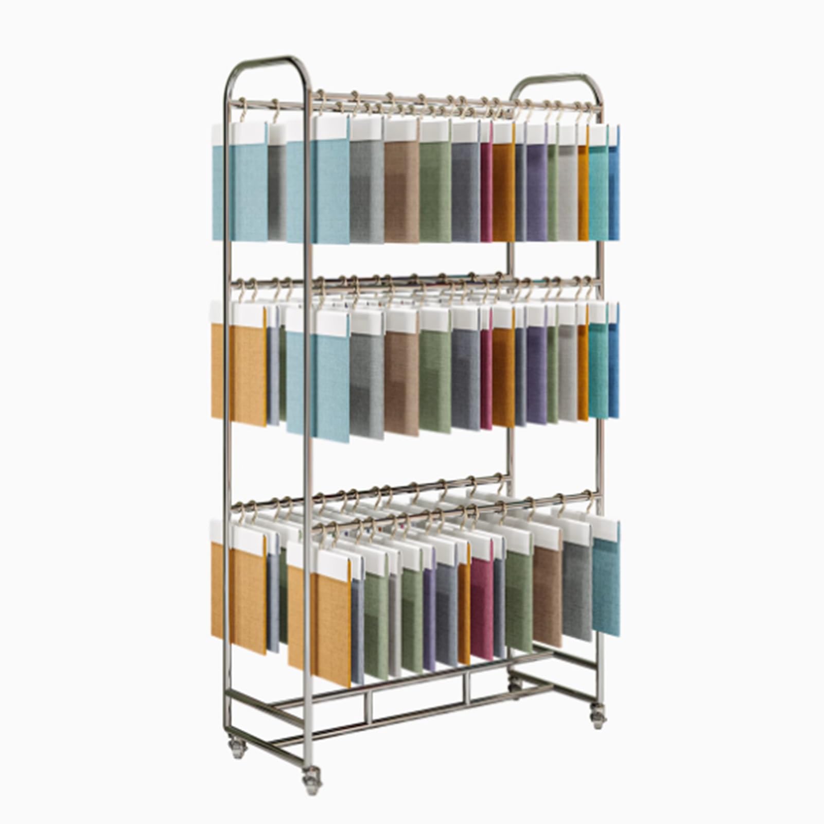 Expositor de muestras de tela para tiendas textiles ideal para cortinas y edredones