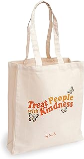 Loxato Borsa Shopper Donna - Tote Bag Tela - Shopper Borsa - Borsa Tela Donna - Borse di Cotone 35x42cm Extra Largo 8cm - Shopper in Tela - Borsa Canvas