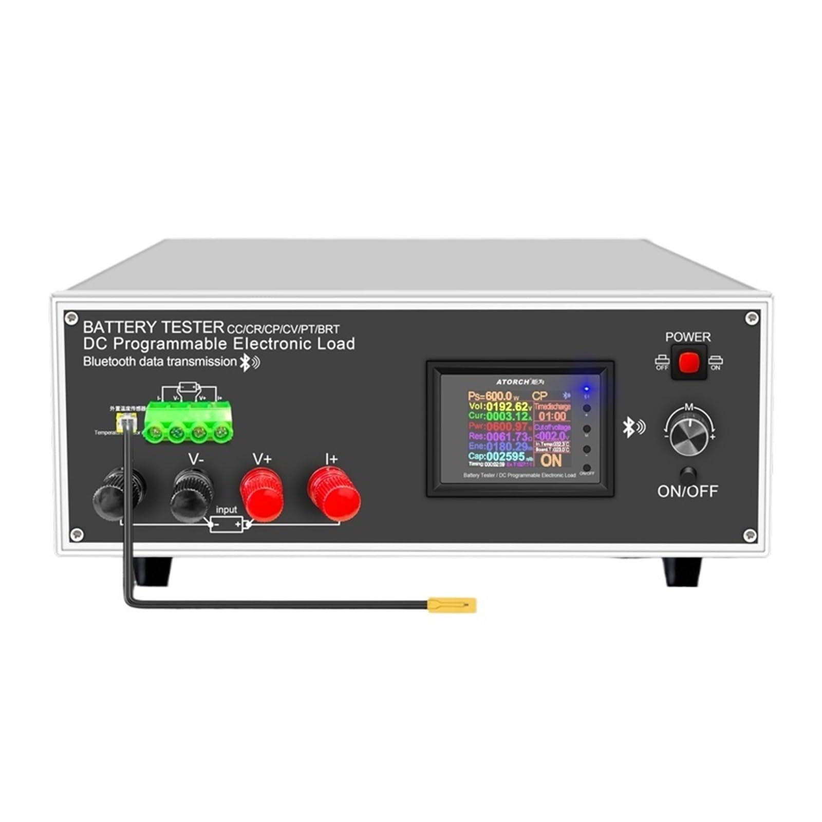 Testeur De Capacité Batterie 600W, Puissance Charge Électronique, Voiture Au Plomb, Compteur Décharge 200V 40A Lectures Claires