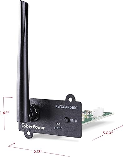 Vista 3 de CyberPower Tarjeta de monitoreo de nube inalámbrica RWCCARD100