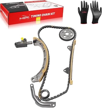 Timing Chain Kit 7PCS Compatible with Toyota 2001-2011 Yaris 2SZ-FE 1.3L OE#13506-23020 13523-23050 13521-23020