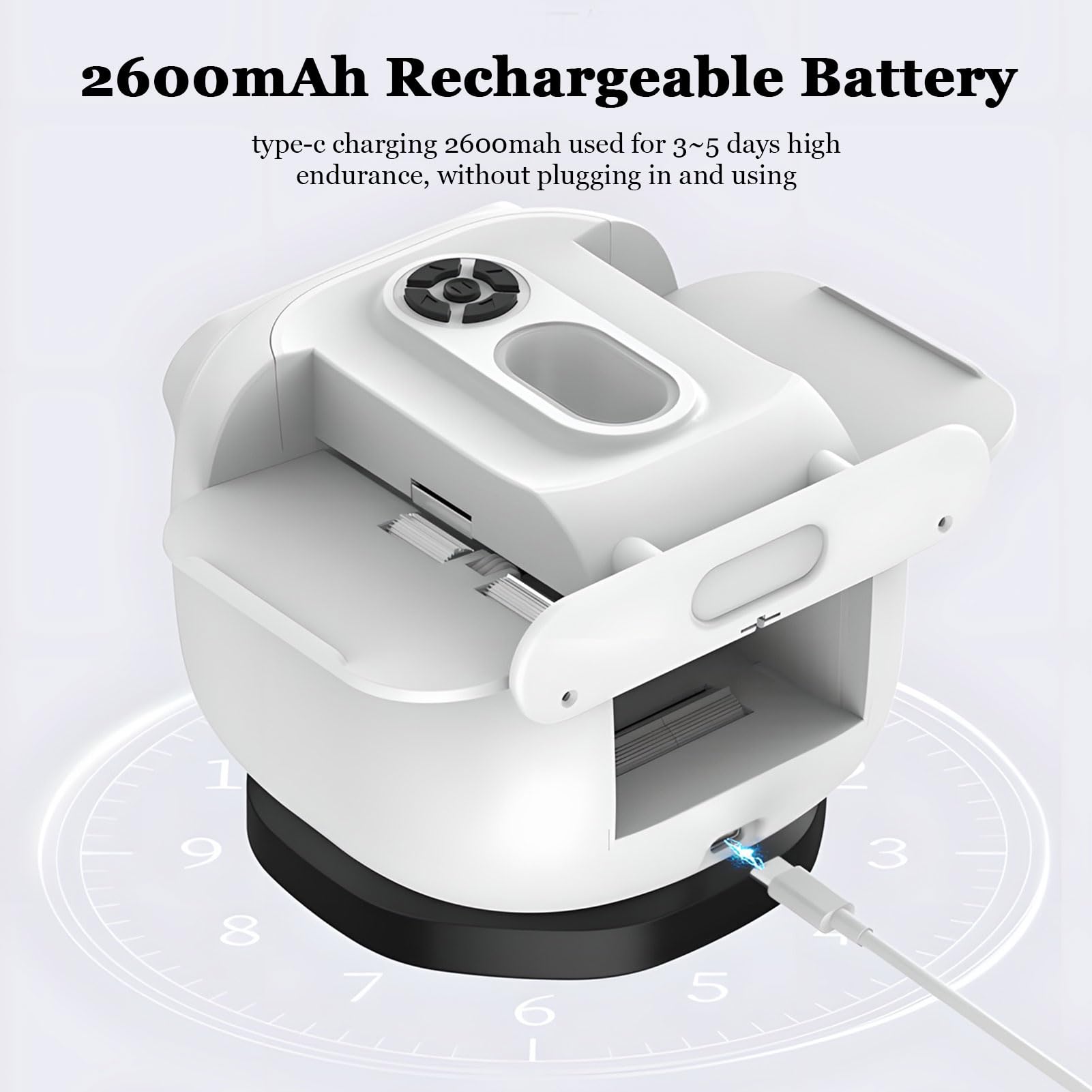 Mescolatore e mazziatore automatico di carte, distributore e mescolatore di carte con rotazione a 360° con display OLED e controllo sensibile al tocco, batteria ricaricabile da 2600 mAh, per UNO