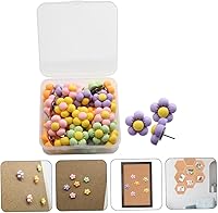 Vista 3 de 30 unids de cinco pétalos flor pushpin pequeño pin multi-función pulgar tachuelas reemplazables pin de oficina accesorios de escritorio mapa