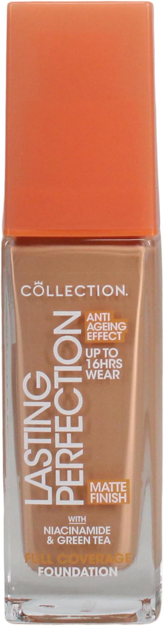 CollectionCosmetics Lasting Perfection Matte Foundation, Full Coverage, Anti-Ageing Effect, 12W Toffee Warm 27ml