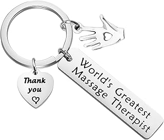WSNANG Massage Therapist Gift Massage Therapy School Student Gift World's Greatest Massage Therapist Keychain