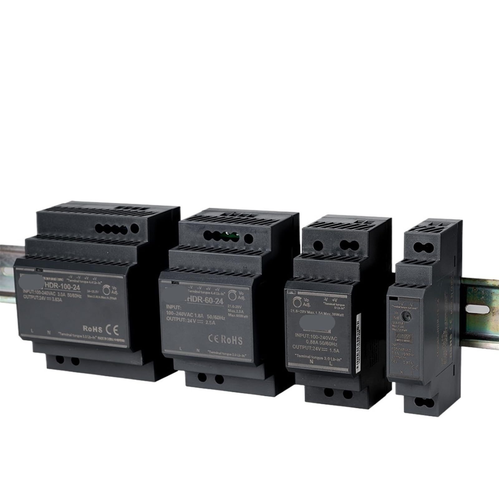 Transformateur 15V AC-DC HDR-100 alimentation à découpage - 7