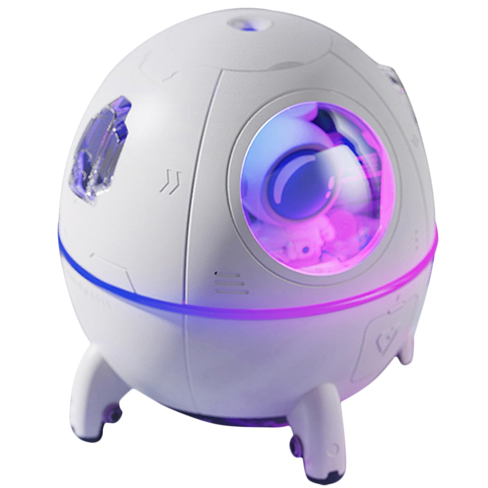 Humidificateur d'air portable USB veilleuse LED lilas pour bureau