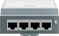 Vista 2 de PROCET - Protector de sobretensiones Ethernet Gigabit, 4 pares de puertos de 20 KV, pararrayos industrial para -40°F a 185°F, 120W/puerto PoE++