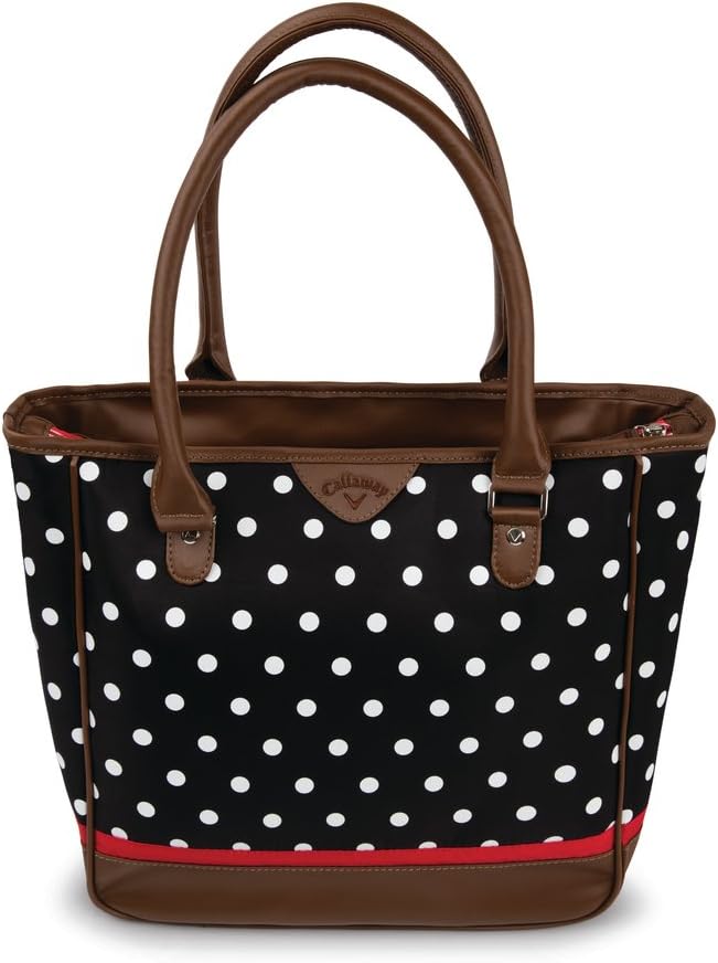 Callaway 2016 Uptown Polka Dot Tote Bag for Adults, Black/White, One Size
