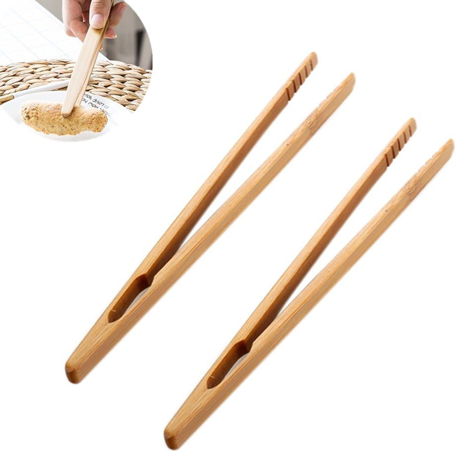 Pinces à toast classiques réutilisables en bambou – Pince de