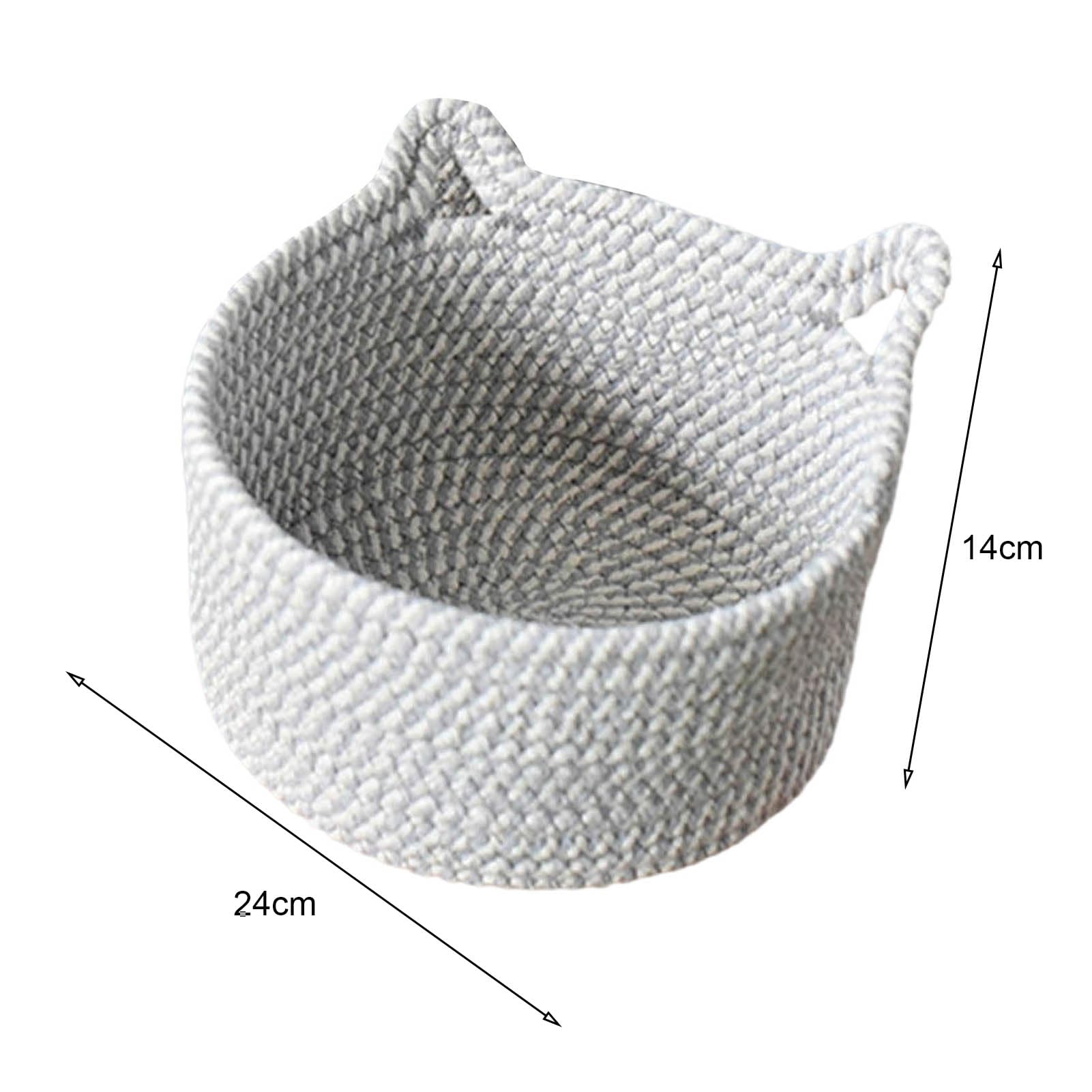 Cestino Portaoggetti Quadrato In Corda Di Cotone Per Giocattoli E Cani Grigio 38 X 32 X 18 Cm 97183846