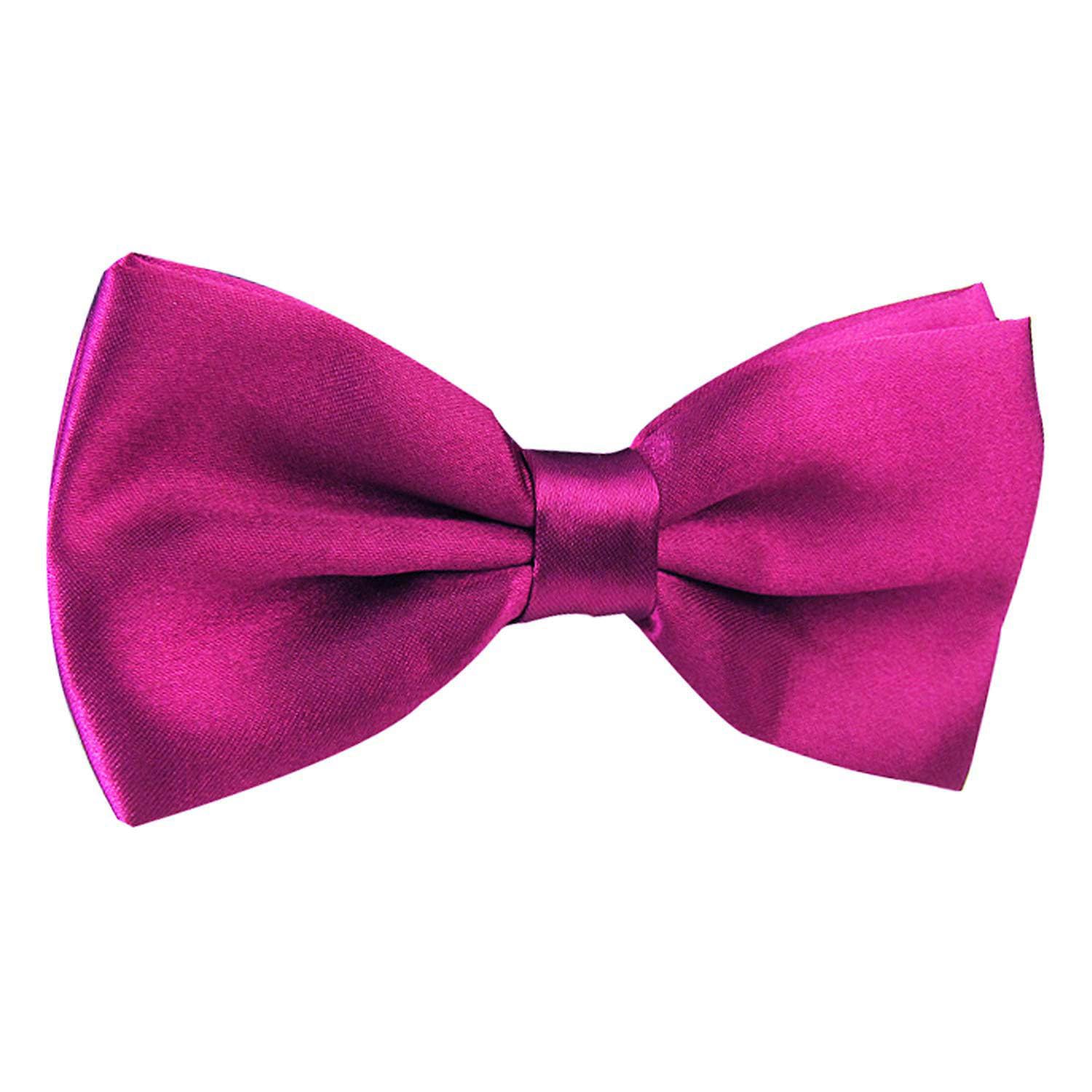 Alizeal Fashion Adjustable Pre-tied Holiday Bow Ties for Men, Dark Magenta
