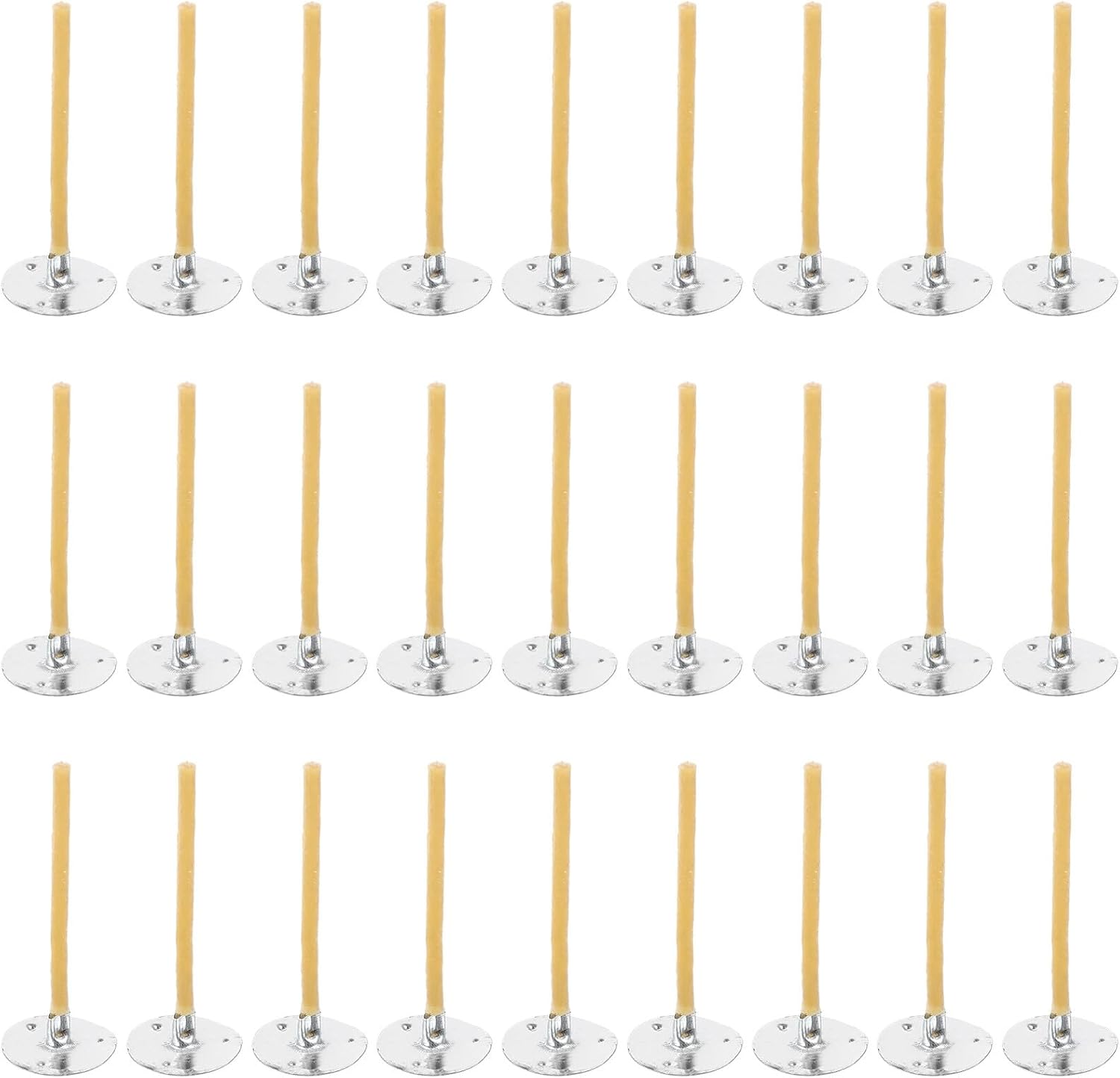 Artibetter 100pcs Braided Candle Wicks with Natural Beeswax Coating DIY Scented Candle Making Replacement Wicks and Craft Supplies