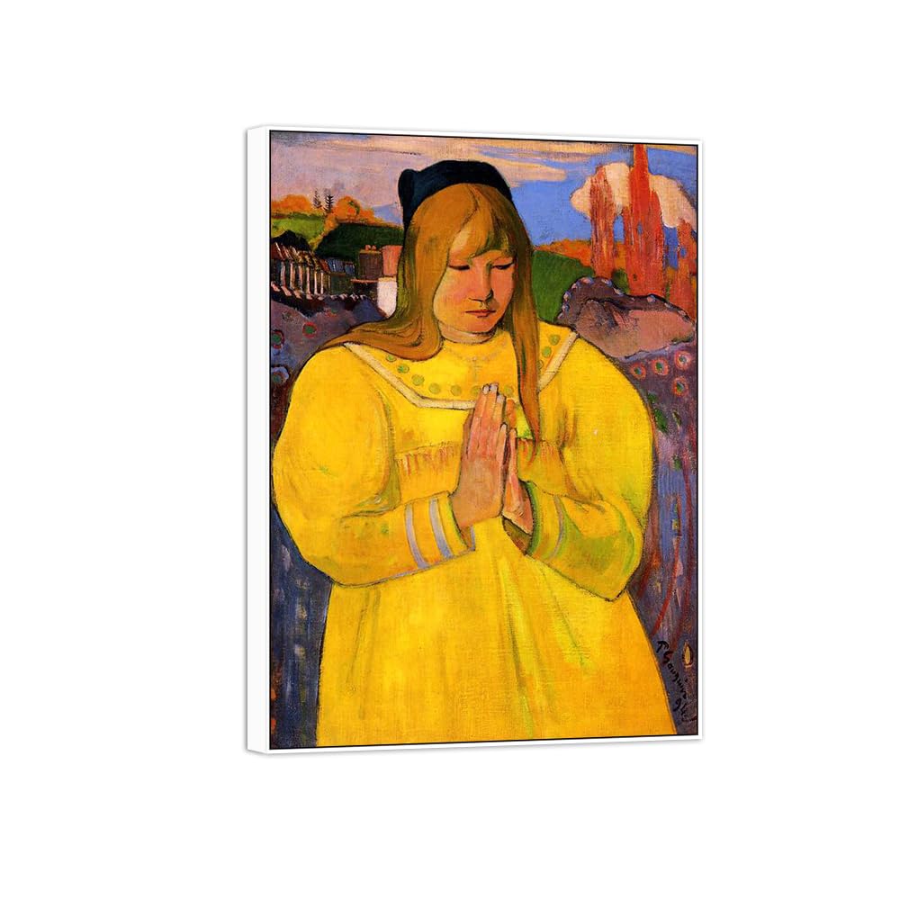 SDYSKKUG Famous Wall Art. Canvas Prints. Woman.85x60cm White Frame