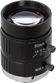 Arducam Telephoto C-Mount Lens for Raspberry Pi HQ Camera, 50mm Focal Length with Manual Focus and Adjustable Aperture