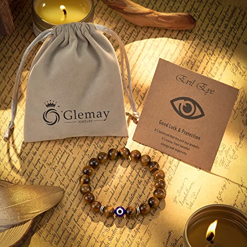 Evil Eye Bracelet For Men Natural Stone Bracelet Protection Good Luck Amulet For Boy #TOP6