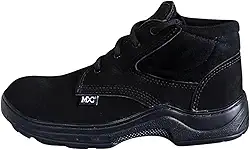 Coturno Botina Bota Couro Legitimo Trabalho EPI Segurança CA Bico PVC Masculino Feminino Unissex MXC BRASIL